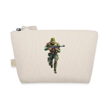 Army Soldier - Cooles Low-Poly-Logo - Bio-Täschchen - Natur - Vorne