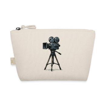 Vintage Filmkamera Dreibein - Bio-Täschchen - Natur - Vorne