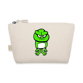 frog angry angry angry angry unhappy upset cute - Organic Pouch - nature - Front