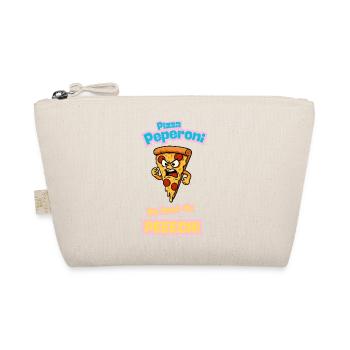 Caricature de pizza au pepperoni en colère - Trousse biologique - nature - Devant