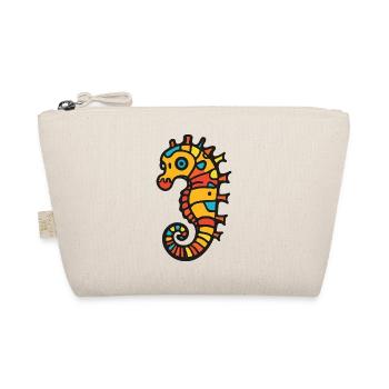 Seahorse Halloween Zombie - Organic Pouch - nature - Front