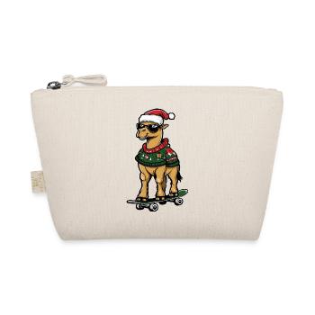Kamel Weihnachten Lustig - Bio-Täschchen - Natur - Vorne