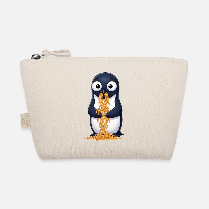 Cute Penguin Spaghetti Clumsy Cartoon Organic Pouch