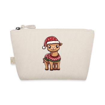 Kamel Weihnachten - Bio-Täschchen - Natur - Vorne
