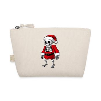 Skeletons Christmas / Santa Claus Skeleton - Organic Pouch - nature - Front