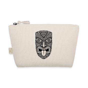 Tribal Mask – Mystical Symbol - Organic Pouch - nature - Front