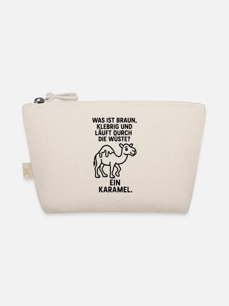 Karamel Caramel Camel Desert Kids Joke - Organic Pouch - nature - Front
