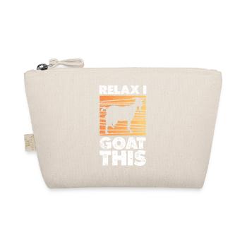 Relax Goat Sunset Silhouette - Organic Pouch - nature - Front