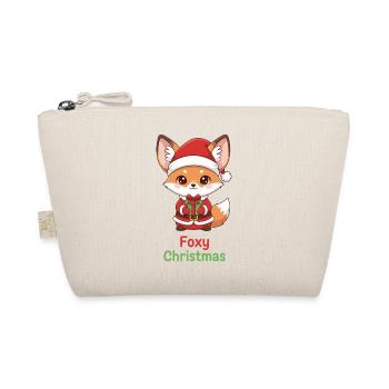 Foxy Christmas Gift Fox - Organic Pouch - nature - Front