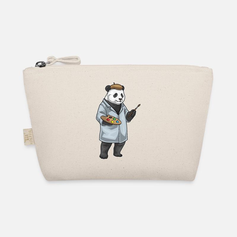 Panda Maler Pinsel Malen Bio-Täschchen
