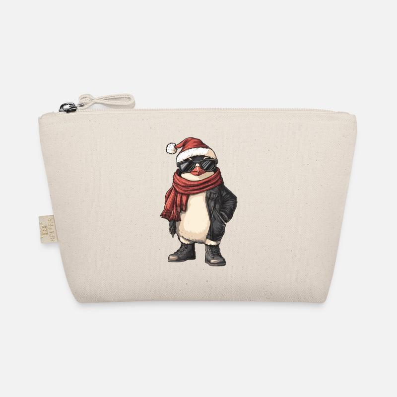Penguin Christmas Winter Organic Pouch
