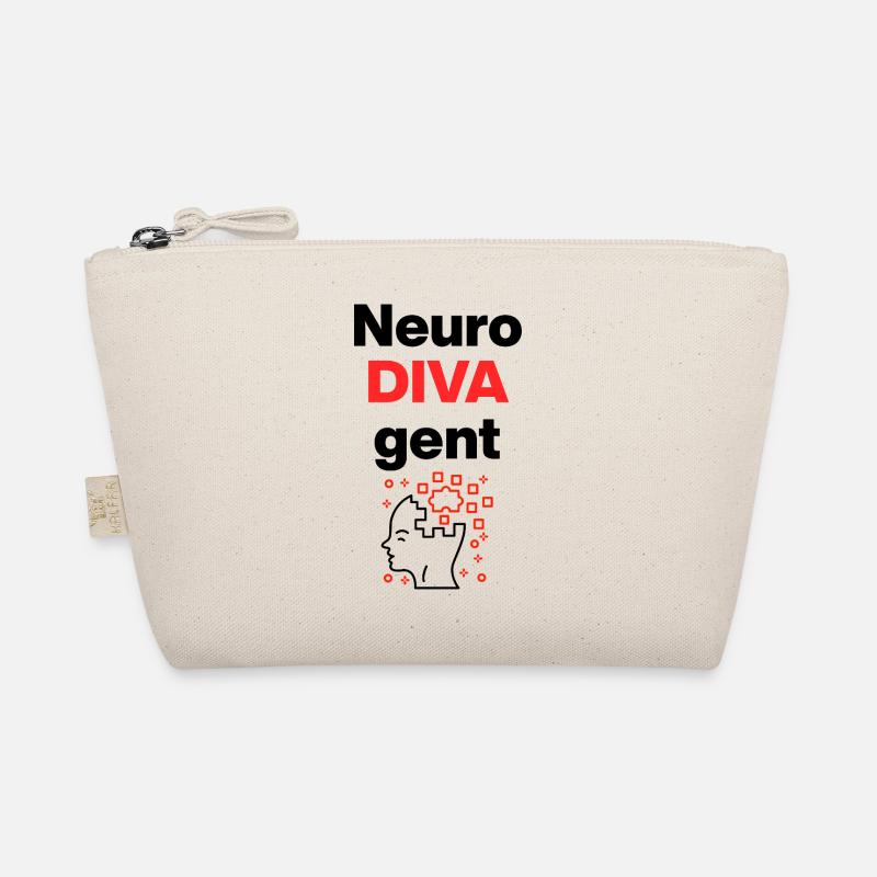 NeuroDIVAgent – Neurodivergent & Proud, ADHS - Bio-Täschchen - Natur