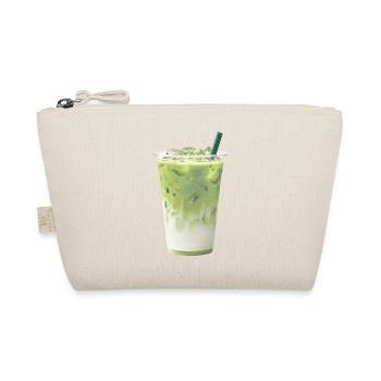 Kühlgrüne Matcha Milch-Latte - Bio-Täschchen - Natur - Vorne