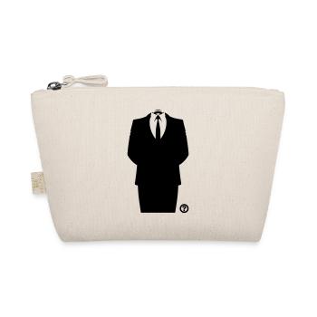 Anon Anzug Hacker Maske Shirt - Bio-Täschchen - Natur - Vorne