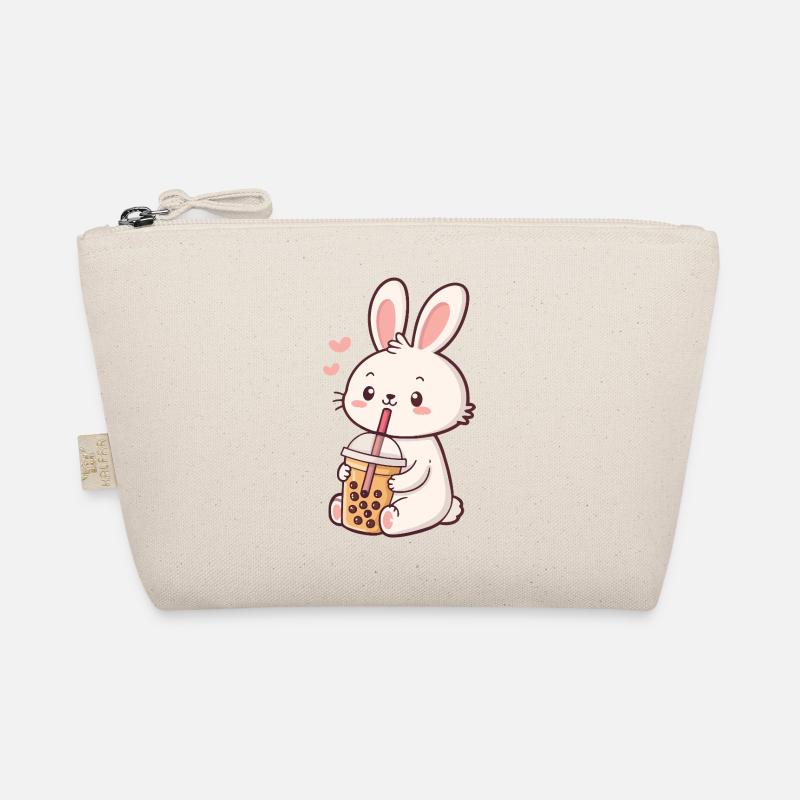 Pastel Bubble Tea Bunny Organic Pouch