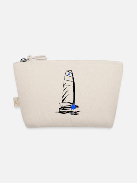 Foiling Moth Sailboat Foil Sailing Dinghy Moth - Organic Pouch - nature - Front