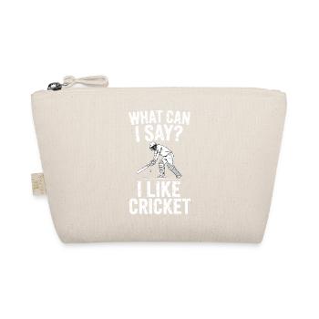 Funny Cricket Saying Vintage Cricket Game - Organic Pouch - nature - Front