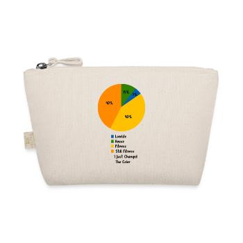 Funny Fitness Pie Chart Gym Humor Funny Gym Girl - Organic Pouch - nature - Front