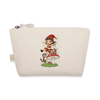 La fille lutin tombe à cause du champignon - Trousse biologique - nature - Devant