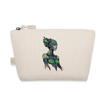 Art abstract woman - Organic Pouch - nature - Front