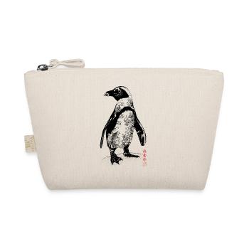 Tattoo Kunst Pinguin - Bio-Täschchen - Natur - Vorne