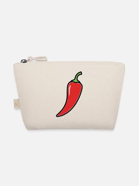 Chili Pepper Hot Comic - Organic Pouch - nature - Front