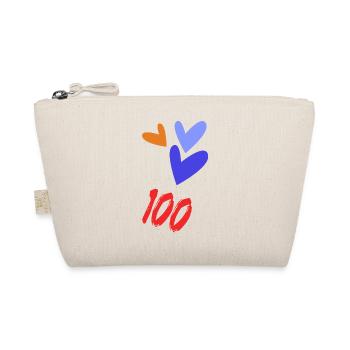 100. 100 JAHRE. 100-JÄHRIGES JUBILÄUM. GEBURTSTAG 100 - Bio-Täschchen - Natur - Vorne
