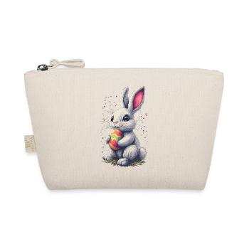 Papa Hase Ostern Osterhase Partnerlook Oster - Bio-Täschchen - Natur - Vorne