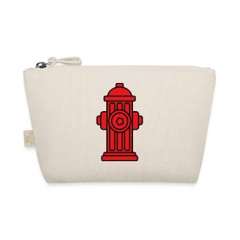 Classic Bold Red Fire Hydrant - Organic Pouch - nature - Front