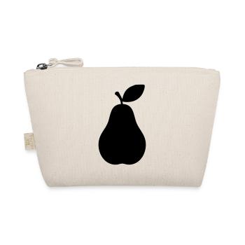 Pear Silhouette – Elegant Fruit Design - Organic Pouch - nature - Front