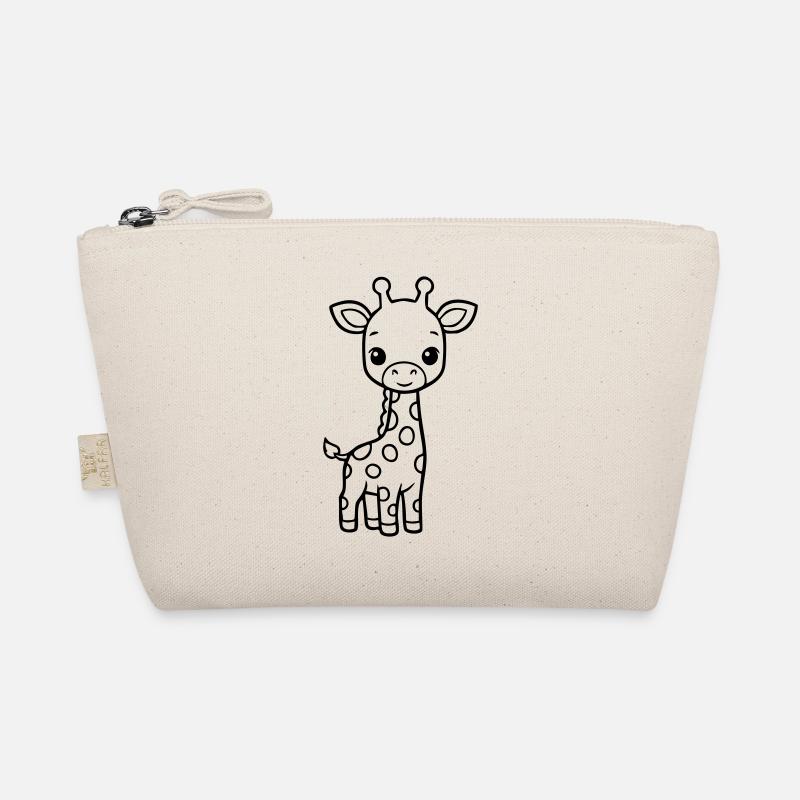Bébé girafe mignonne – Noir & Blanc Trousse biologique
