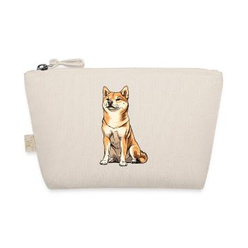 Illustration de chien de dessin animé Shiba Inu - Trousse biologique - nature - Devant
