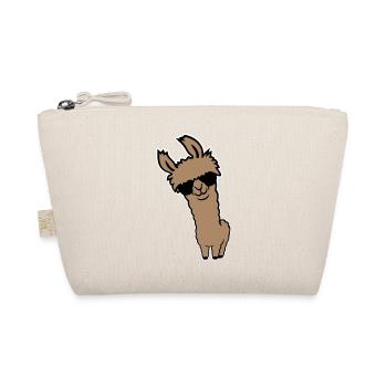 Lunettes de soleil Cool Lama Alpaga Souriant Drôle - Trousse biologique - nature - Devant