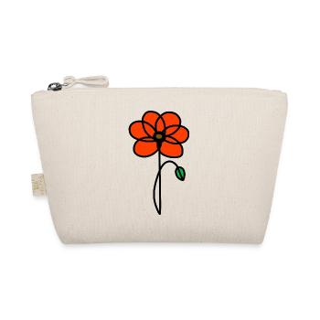Minimalist Poppy - Organic Pouch - nature - Front
