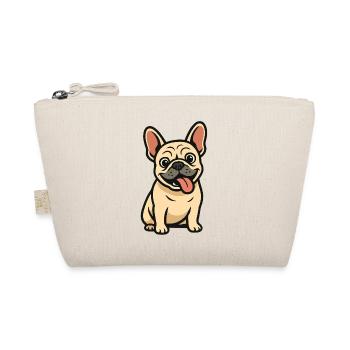 French Bulldog Cartoon Design - Organic Pouch - nature - Front