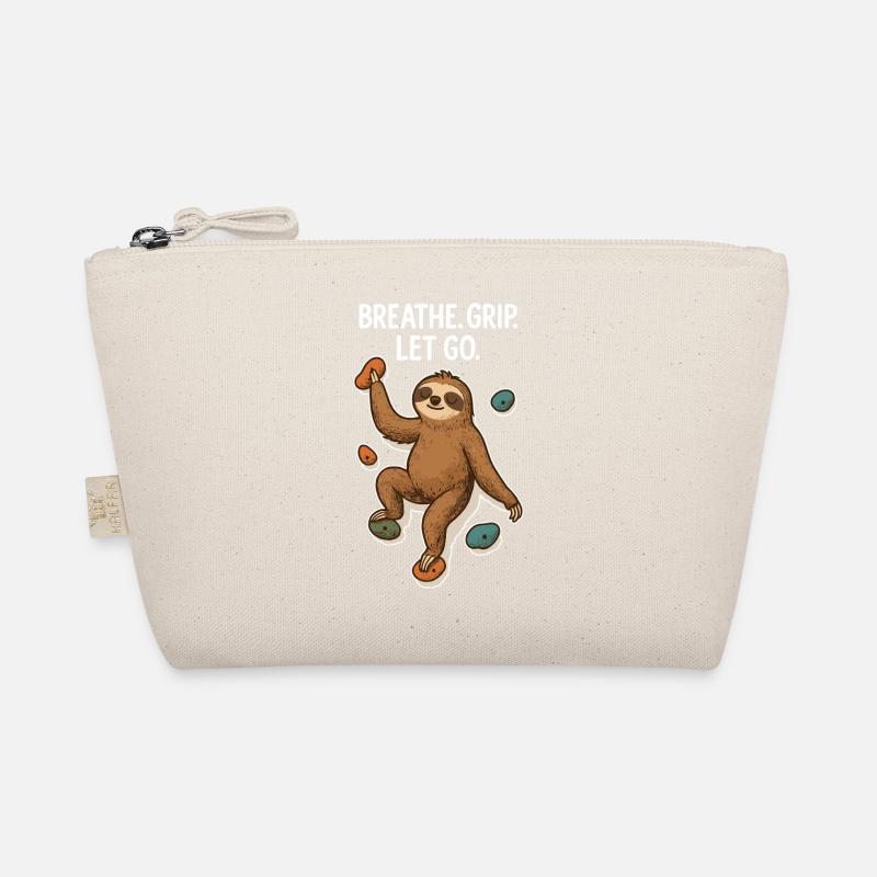 Zen Sloth: Grip Let Go Climbing Organic Pouch