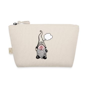 Gnome with long hat - Organic Pouch - nature - Front
