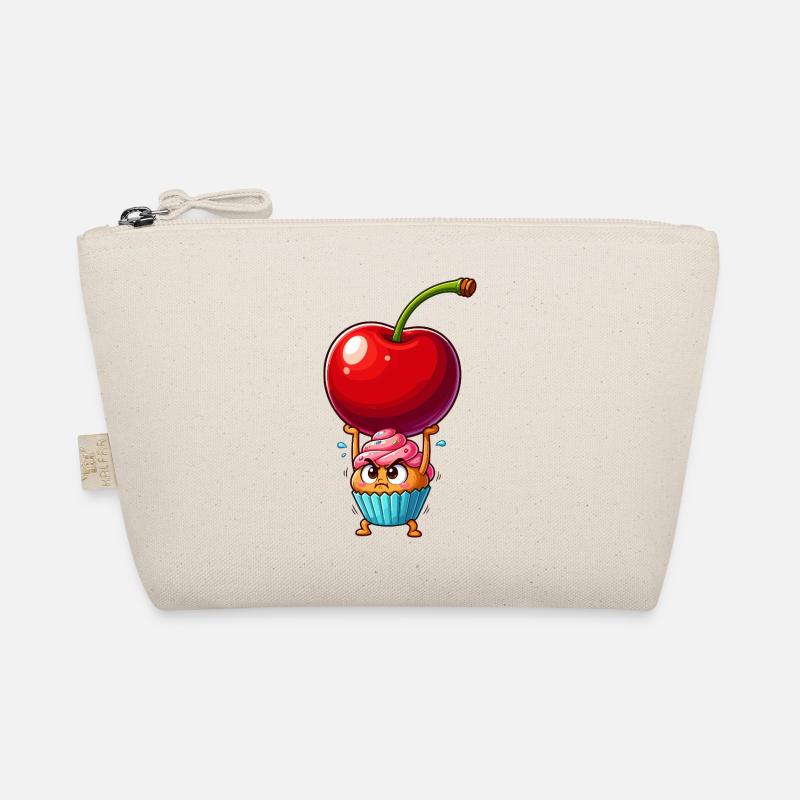 Kirsche Kraft Cupcake Held Bio-Täschchen
