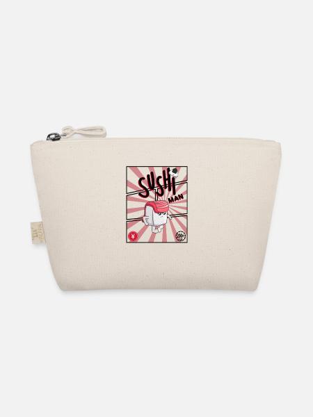 Sushiheld Retro Pop SushiMan - Bio-Täschchen - Natur