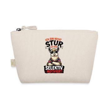 Selektiv Motiviert Lama Shirt - Bio-Täschchen - Natur - Vorne