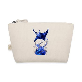 Kosmisch-Blaue Astral-Manta - Bio-Täschchen - Natur - Vorne
