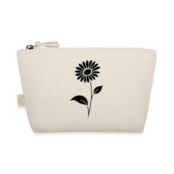 Abstract Floral Silhouette Summer Motif - Organic Pouch - nature - Front