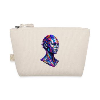Mosaic Portrait Farbrausch - Organic Pouch - nature - Front