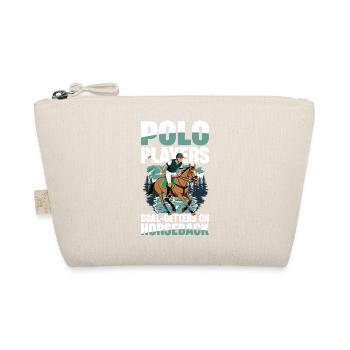 Polo Players Determined Heroes on the - Organic Pouch - nature - Front