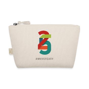 25 Years – Modern Anniversary Design - Organic Pouch - nature - Front