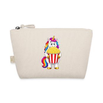 Einhorn-Filmabend-Popcorn - Bio-Täschchen - Natur - Vorne