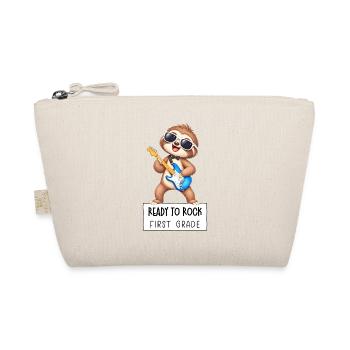 Ready to Rock First Grade Sloth – Back to School - Bio-Täschchen - Natur - Vorne