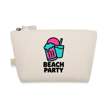 Beach Party Bierkruege Logo - Bio-Täschchen - Natur - Vorne