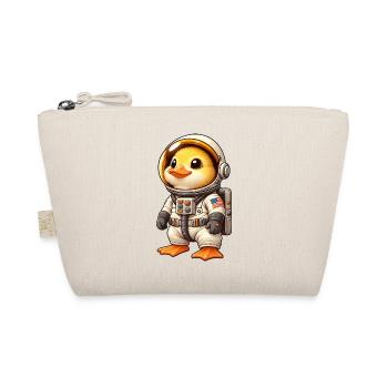 Ente Astronaut im Weltraum Cartoon - Bio-Täschchen - Natur - Vorne