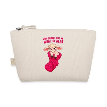 Angry Sheep – Girl Mood - Bio-Täschchen - Natur - Vorne